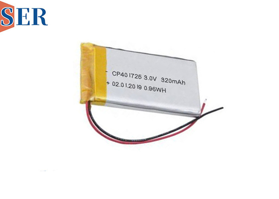 3.0V Ultra İnce LiMno2 Yumuşak Pil CP401725 Tek kullanımlık Li-MnO2 Cüzdanlı Pil
