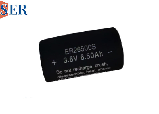 Er26500S 3.6V Li SOCl2 Pil Büyüklüğü C Yüksek sıcaklık 150°C'ye kadar Petrol Buhranı Alan Cihazı için