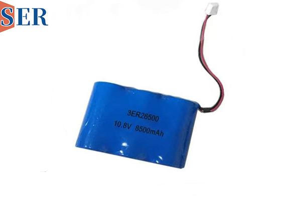 10.8V Özel Li-SOCL2 pil paketi 3ER26500 3S1P bisiklet dolabı için C boyutlu birincil pil paketi