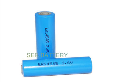 Bobin Tipi Li SOCL2 Pil ER14505H AA 3.6V Terminal Sekmeleri ile Uzun Çalışma Ömrü