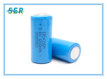 Spiral Tip 3.6V 1200mAh Lityum Birincil Pil 2/3AA Boy ER14335M Su Isıtma Ölçer için
