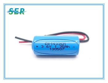 Spiral Tip 3.6V 1200mAh Lityum Birincil Pil 2/3AA Boy ER14335M Su Isıtma Ölçer için