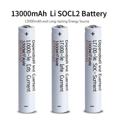 13000mAh Li SOCL2 Pil % 2 Öz Yaşam Hızı 600mA Nabız Akımı Güvenilir ve Uzun Sürekli Enerji Kaynağı