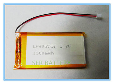 Tablet PC Lityum İyon Polimer Pil Paketi, 063759 Lipo Polimer Pil LP603759 3.7v 1500mah