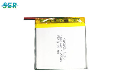 Koruma Levhası ile Yüksek Kapasiteli Lityum Polimer Pil Lipo 505050 3.7V Şarj Edilebilir