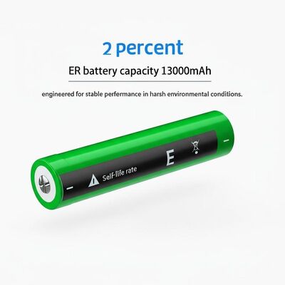 Kendi kendine yaşam oranı % 2 ER pil kapasitesi 13000mAh sert çevresel koşullarda istikrarlı performans için tasarlanmıştır