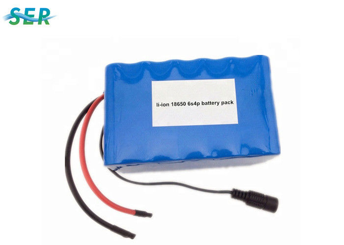 Bisiklet / Askeri Araçlar için Yüksek Engergy Lipo Elektrikli Bisiklet Pil Paketi 22.2V 24Ah