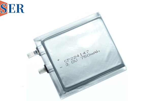 Yeniden şarj edilemeyen Limno2 Ultra İnce Pil CP224248 3.0V CP Akıllı Kart için Yumuşak Paket Pil