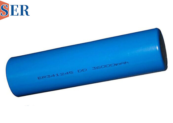 ER341245 3.6V Yüksek Kapasiteli 35Ah Li SOCL2 Pil