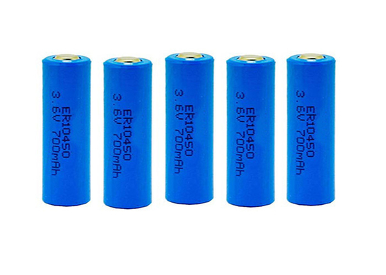 No.7 Duman Sensörü için Silindirik ER10450 3.6 Volt AAA Li SOCl2 Pil
