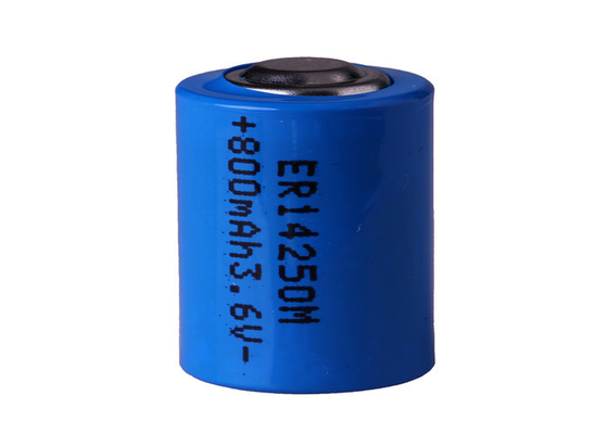 LS14250M Li SOCl2 Lityum Birincil Pil 1/2AA Boyutlu R6 ER14250M CNC Takım Tezgahları için 800mAh