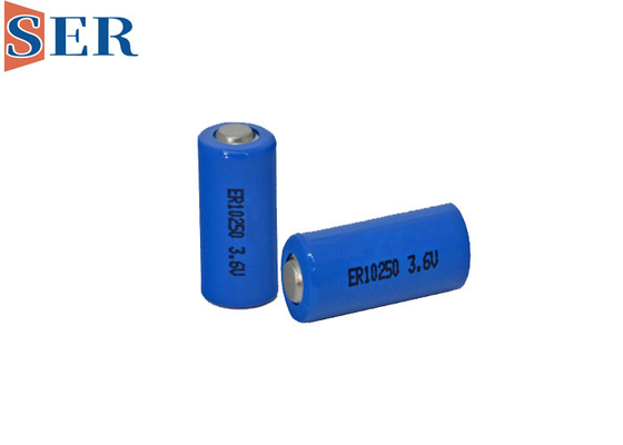 ER10250 1/2 AAA Lityum Tiyonil Klorür Pil 3.6 V Bobin Tipi Birincil LiSOCl2