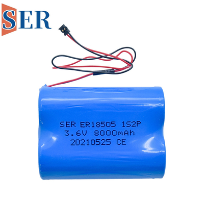 ER14505 Li SOCL2 Pil 1S3P 3.6V 7.2V 10.8V ER 2/3A Boyut 2/3A Lityum Metal Pil